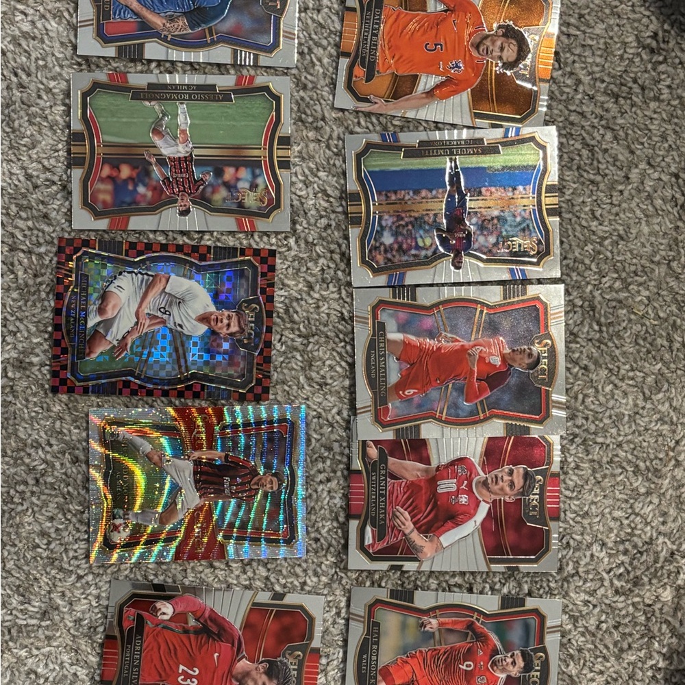 Soccer Trading Card Lot - Holographic and Parallel Inserts